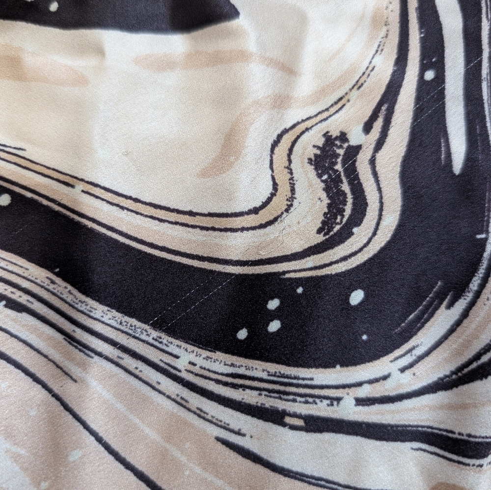 Lost And Wonder Opulance Vintage Retro Marble Print Dress See Description Small - Picture 8 of 11